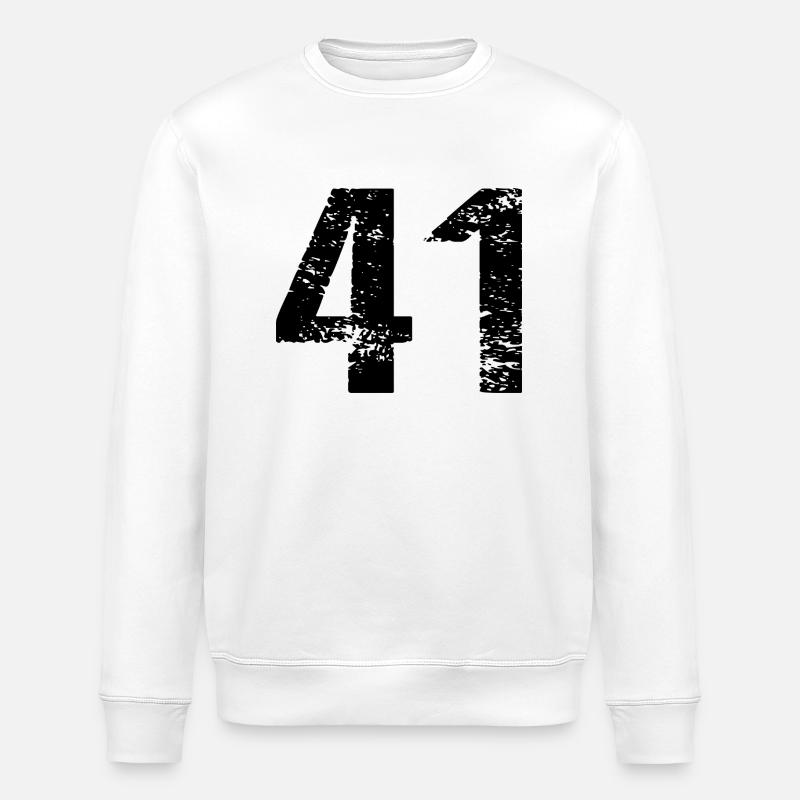 Maillot à 41 numéros - Sweat bio ROLLER Stanley/Stella Unisexe - blanc