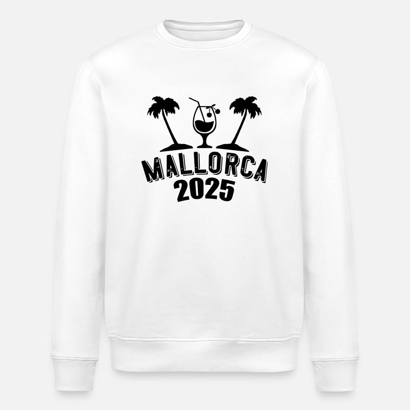 mallorca 2025 - Stanley/Stella Unisex Bio-Sweatshirt ROLLER - Weiß