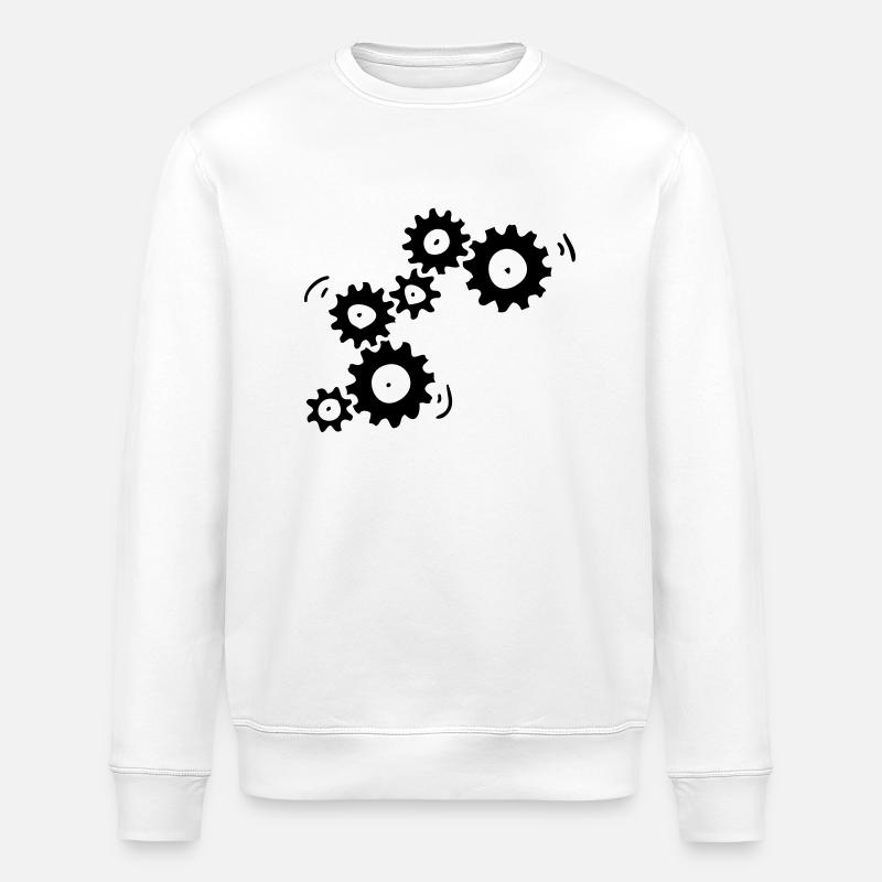 zahnrad - Stanley/Stella Unisex Bio-Sweatshirt ROLLER - Weiß
