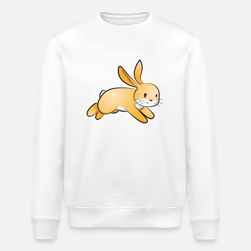 Hase - Stanley/Stella Unisex Bio-Sweatshirt ROLLER - Weiß