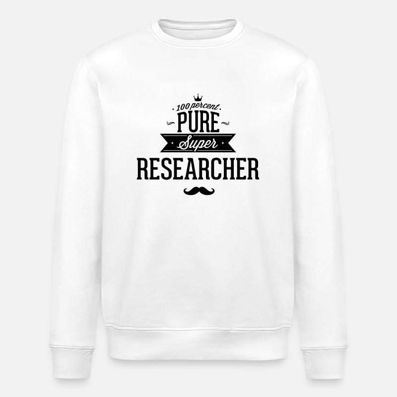 100% Forscher - Stanley/Stella Unisex Bio-Sweatshirt ROLLER - Weiß
