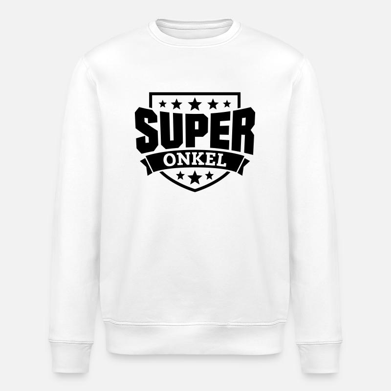 Super Onkel - Stanley/Stella Unisex Bio-Sweatshirt ROLLER - Weiß