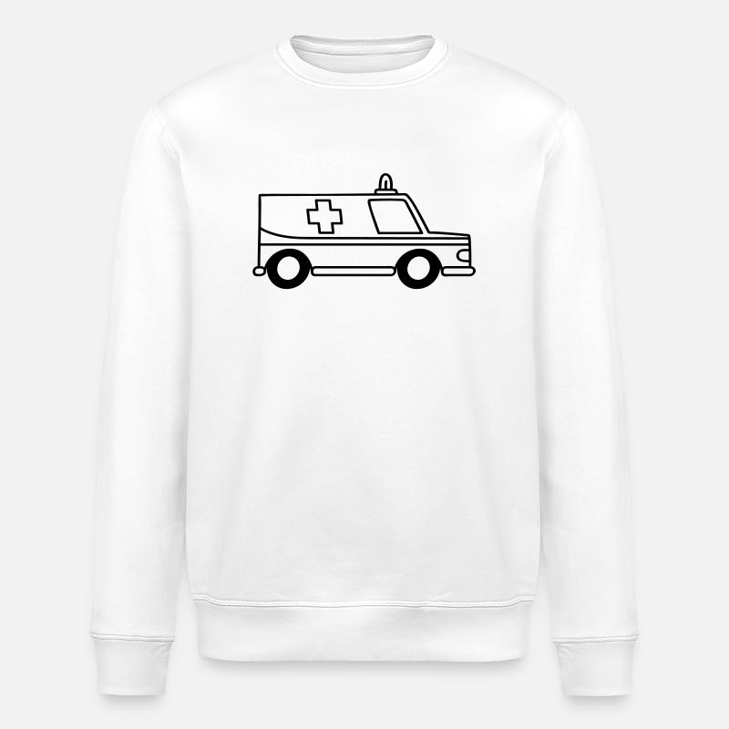 ambulance - Stanley/Stella ROLLER Unisex Organic Sweatshirt - white