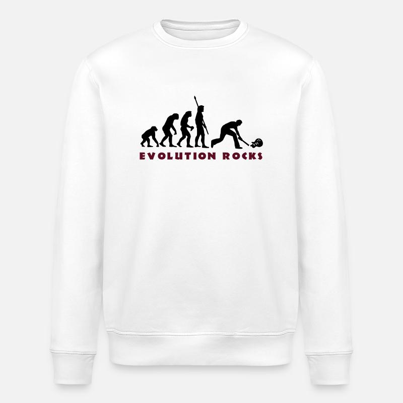 evolution_smash_guitar_01_b_2c - Stanley/Stella Unisex Bio-Sweatshirt ROLLER - Weiß