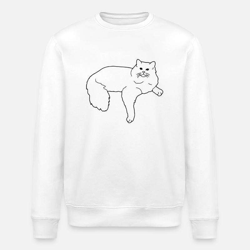 ragdoll - Stanley/Stella Unisex Bio-Sweatshirt ROLLER - Weiß