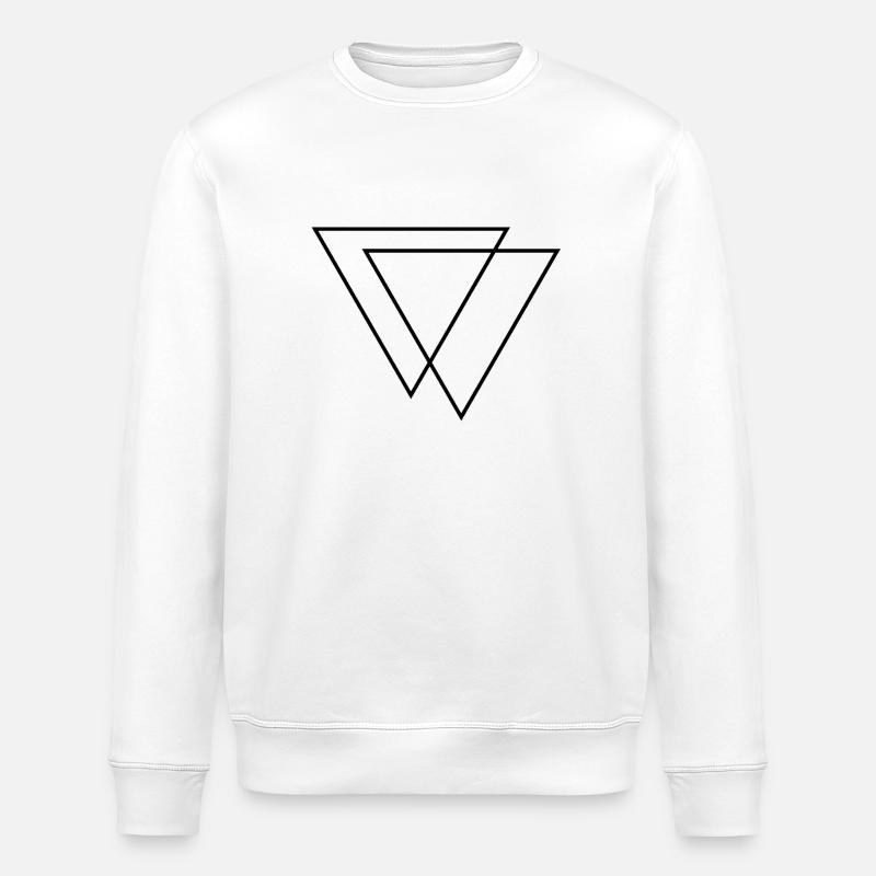 triangles - Sweat bio ROLLER Stanley/Stella Unisexe - blanc
