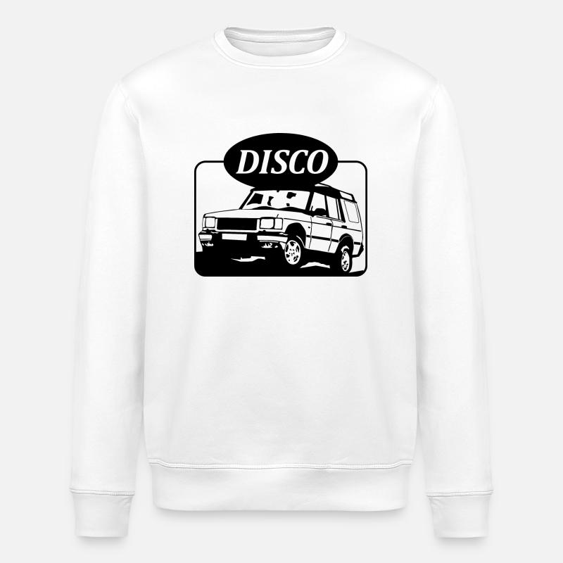 Landie Disco - Autonaut.com - Stanley/Stella ROLLER Unisex Organic Sweatshirt - white