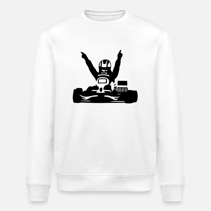 karting Kart racing - Sweat bio ROLLER Stanley/Stella Unisexe - blanc