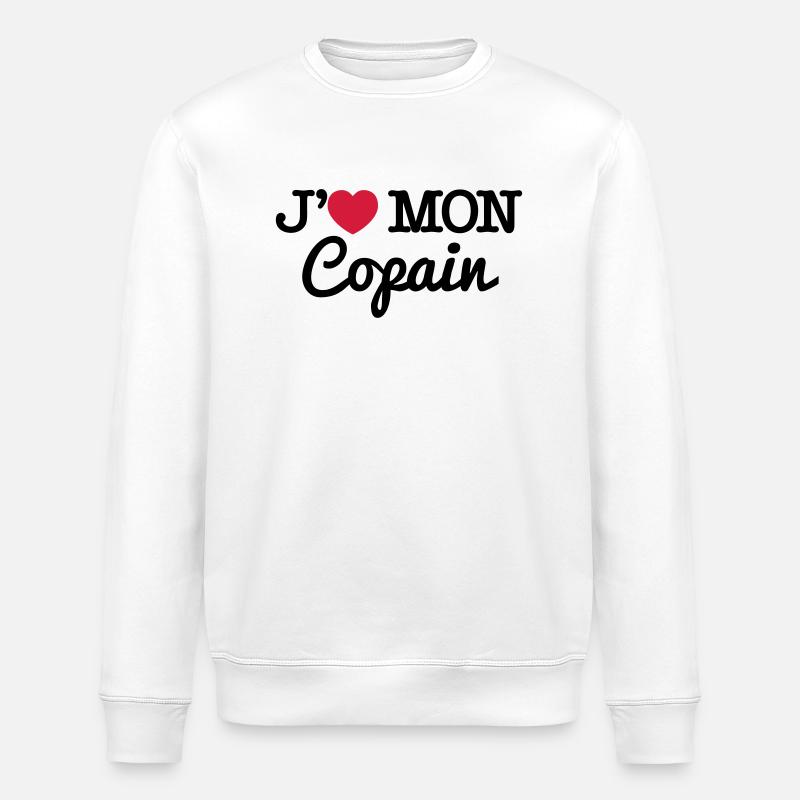J'aime mon copain - Sweat bio ROLLER Stanley/Stella Unisexe - blanc