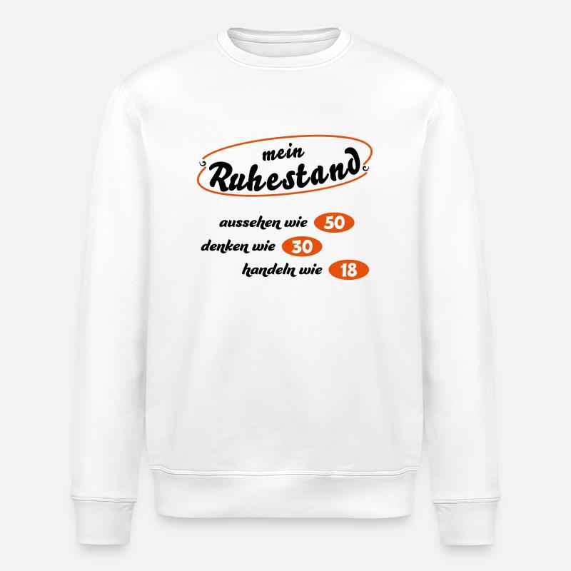 ruhestand - Stanley/Stella Unisex Bio-Sweatshirt ROLLER - Weiß