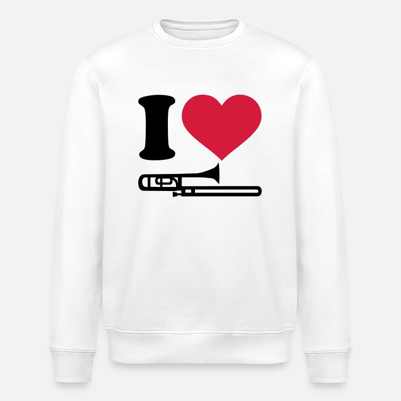 Posaune - Stanley/Stella Unisex Bio-Sweatshirt ROLLER - Weiß