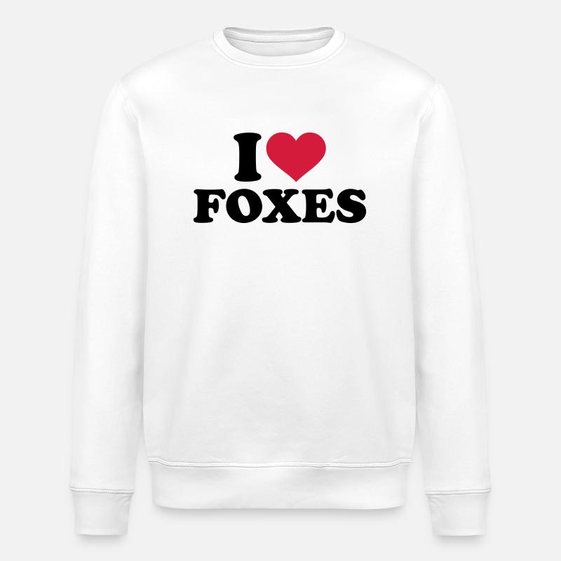 I love foxes - Sweat bio ROLLER Stanley/Stella Unisexe - blanc