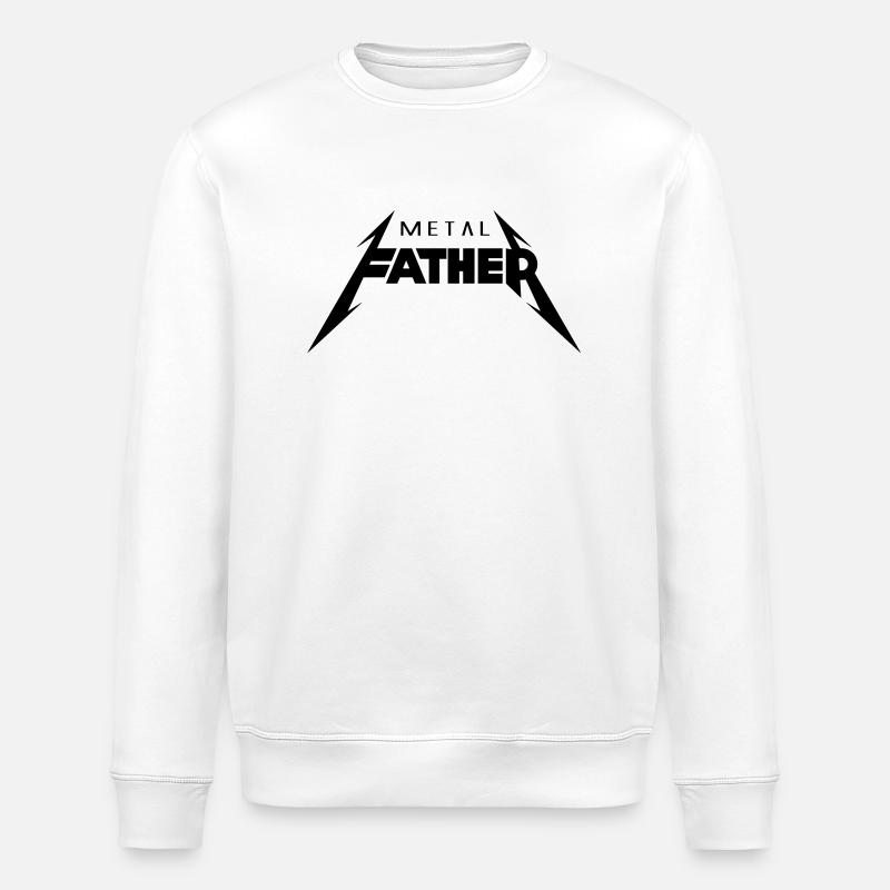 Metal Father_V2 - Stanley/Stella Unisex Bio-Sweatshirt ROLLER - Weiß