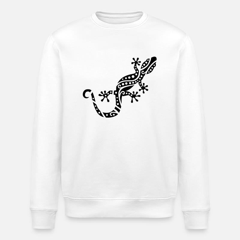 Gecko - Stanley/Stella ROLLER Unisex Organic Sweatshirt - white