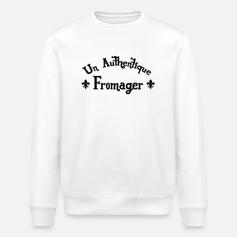 Fromager / Agriculture / Fermier / Fromage / Ferme - Sweat bio ROLLER Stanley/Stella Unisexe - blanc