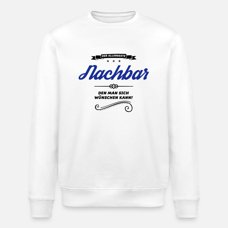 nachbar allerbeste - Stanley/Stella Unisex Bio-Sweatshirt ROLLER - Weiß
