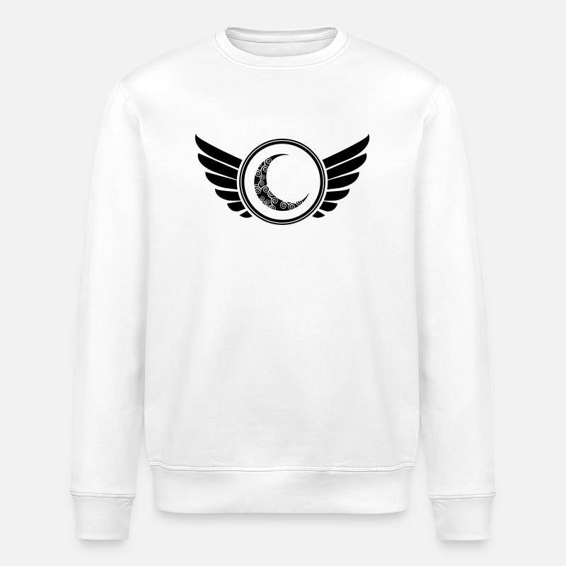 mond_wappen_001 - Stanley/Stella Unisex Bio-Sweatshirt ROLLER - Weiß
