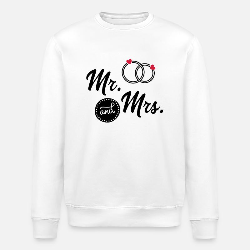 wedding - Stanley/Stella ROLLER Unisex Organic Sweatshirt - white
