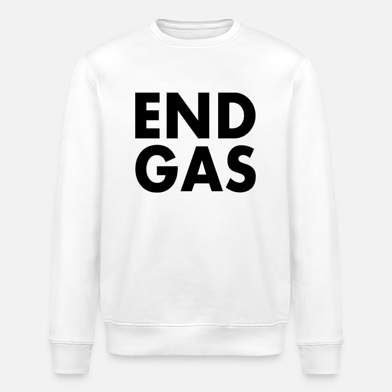 End gas - Stanley/Stella Unisex Bio-Sweatshirt ROLLER - Weiß