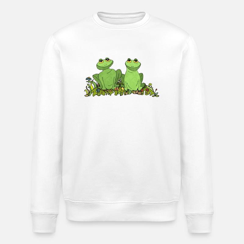 Grenouilles - Sweat bio ROLLER Stanley/Stella Unisexe - blanc