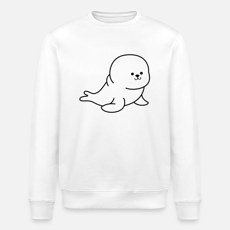 robbe - Stanley/Stella Unisex Bio-Sweatshirt ROLLER - Weiß