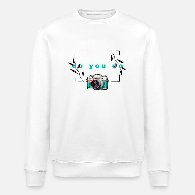 "Do yo do" Camera - Stanley/Stella ROLLER Unisex Organic Sweatshirt - white