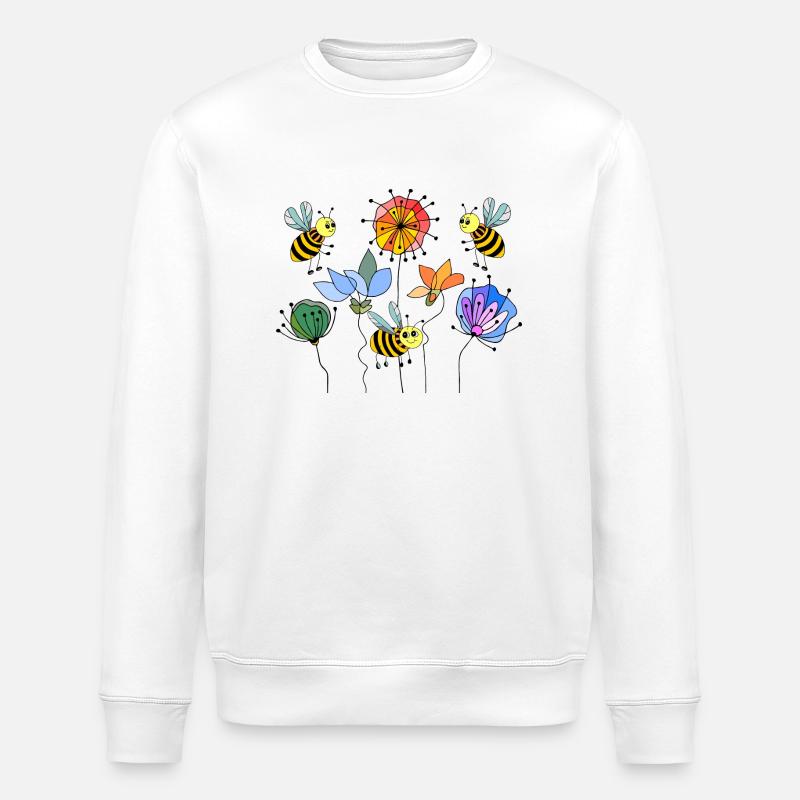 Insekten - Stanley/Stella Unisex Bio-Sweatshirt ROLLER - Weiß