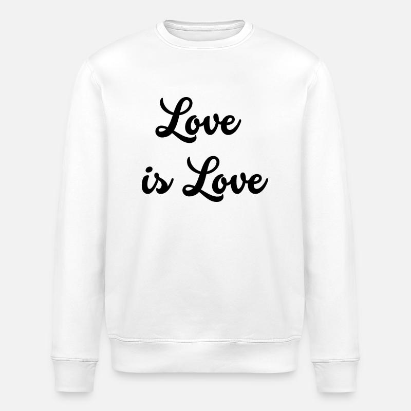 Liebe ist Liebe - Stanley/Stella Unisex Bio-Sweatshirt ROLLER - Weiß