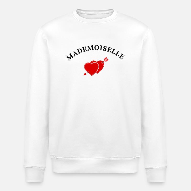 Fräulein Herzpfeil - Stanley/Stella Unisex Bio-Sweatshirt ROLLER - Weiß