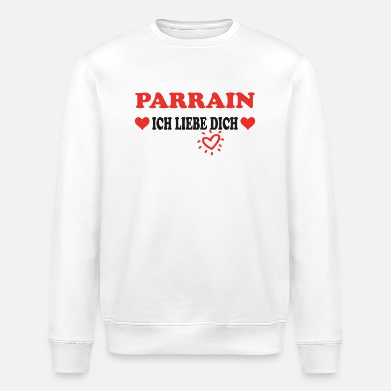 PARRAIN Ich liebe dich - Sweat bio ROLLER Stanley/Stella Unisexe - blanc