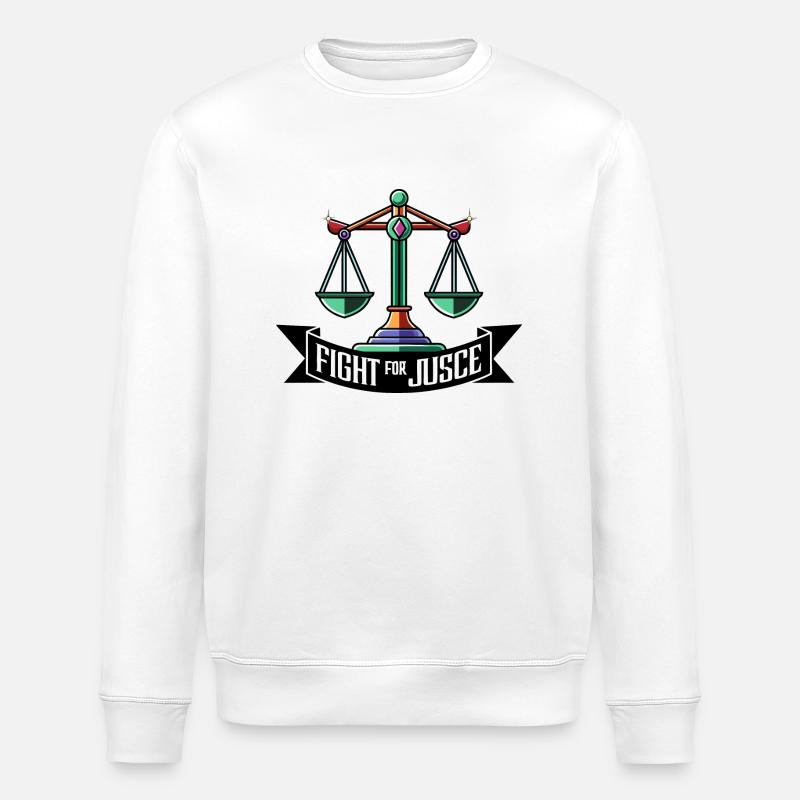 LUTTE POUR LA JUSTICE - Sweat bio ROLLER Stanley/Stella Unisexe - blanc