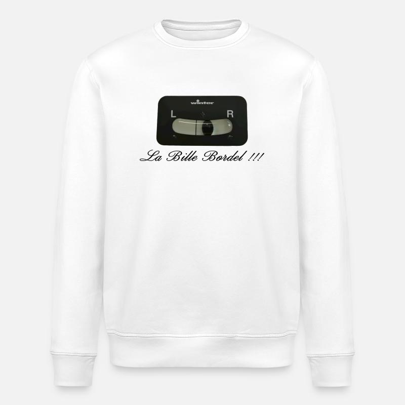 La bille bordel - Sweat bio ROLLER Stanley/Stella Unisexe - blanc