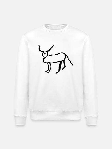 Coucou petite perruche - Sweat bio ROLLER Stanley/Stella Unisexe - blanc