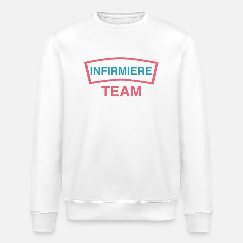 Team infirmiere - Sweat bio ROLLER Stanley/Stella Unisexe - blanc