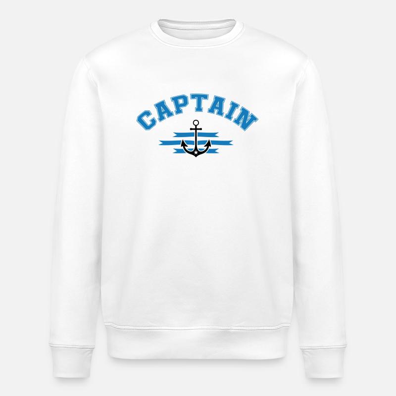 Anker Captain - Stanley/Stella Unisex Bio-Sweatshirt ROLLER - Weiß