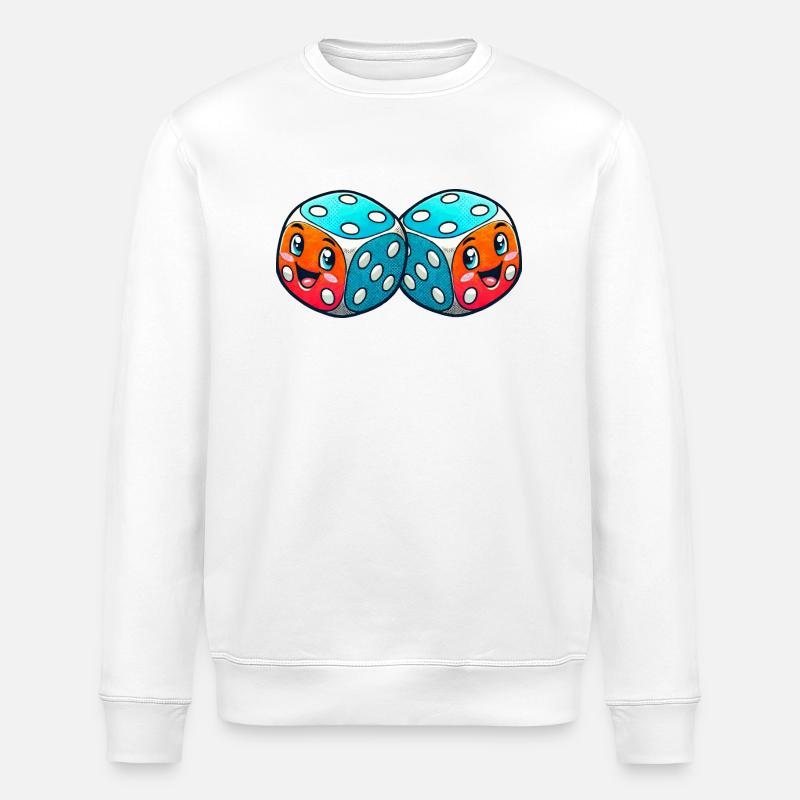 Cube Comic - Stanley/Stella ROLLER Unisex Organic Sweatshirt - white