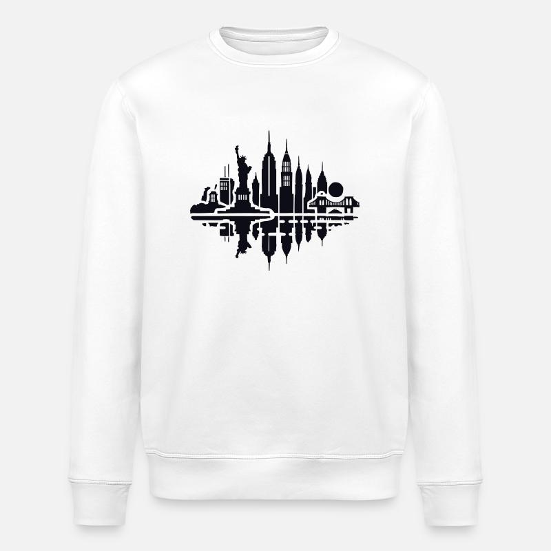 new york skyline - Stanley/Stella Unisex Bio-Sweatshirt ROLLER - Weiß