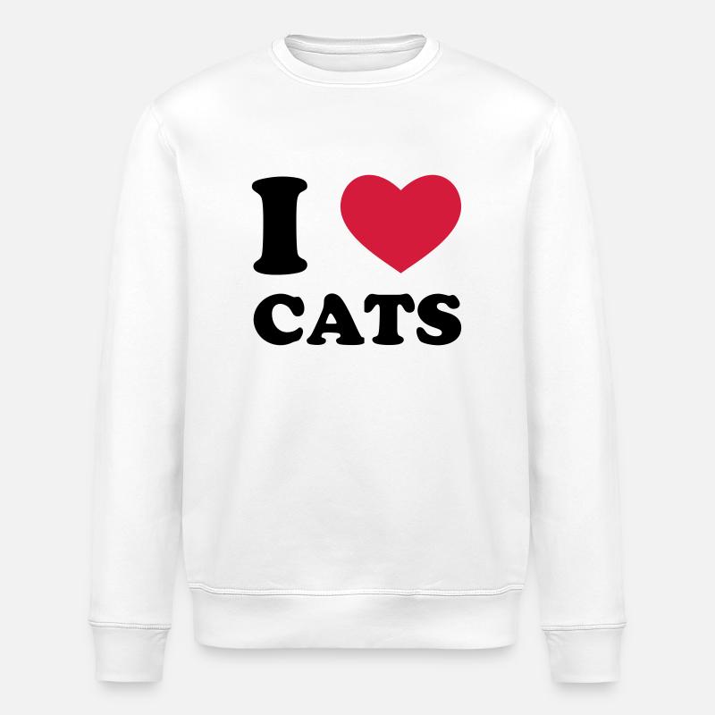 I Love Cats - Sweat bio ROLLER Stanley/Stella Unisexe - blanc