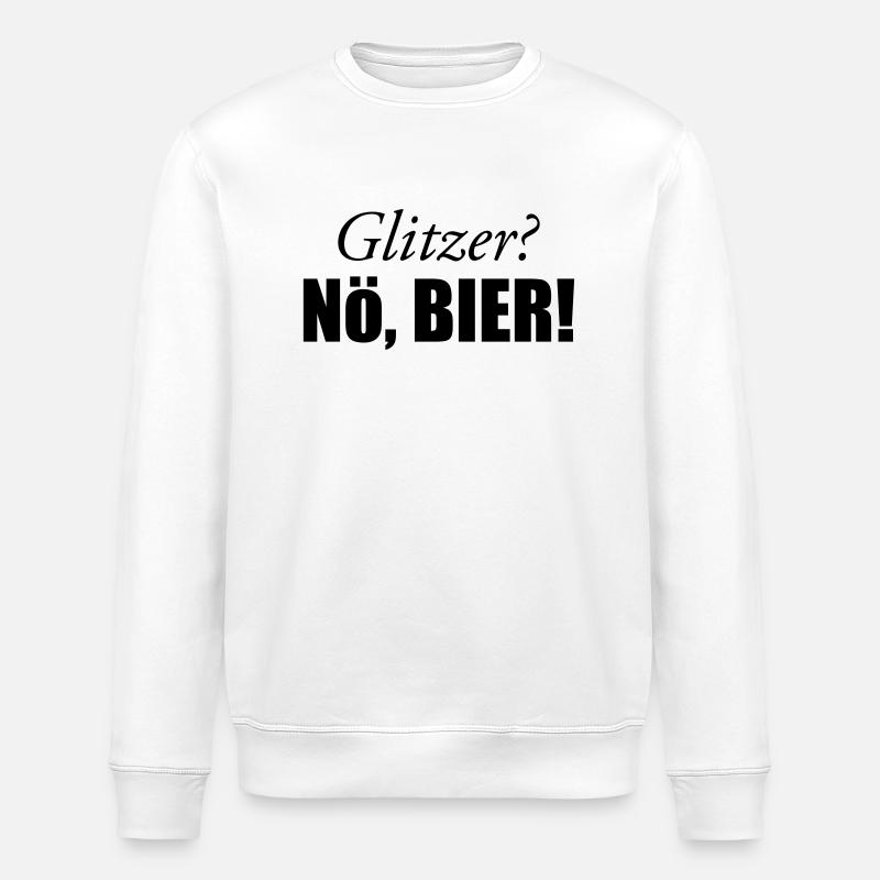 Glitzer - Stanley/Stella Unisex Bio-Sweatshirt ROLLER - Weiß