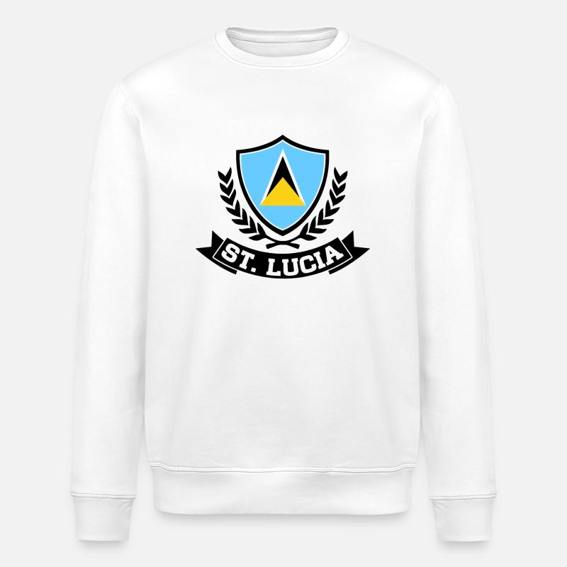 Saint Lucia - Sweat bio ROLLER Stanley/Stella Unisexe - blanc