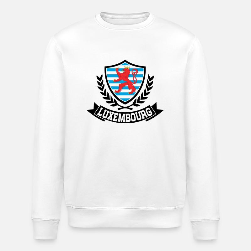 Luxembourg - Sweat bio ROLLER Stanley/Stella Unisexe - blanc