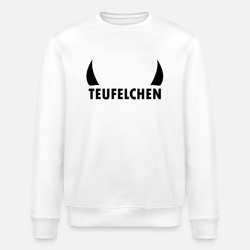 teufelchen - Stanley/Stella ROLLER Unisex Organic Sweatshirt - white