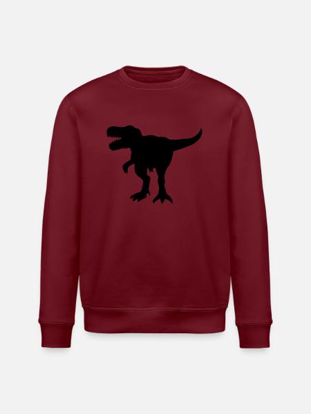 Dinosaurier Geschenk - Stanley/Stella Unisex Bio-Sweatshirt ROLLER - Weiß