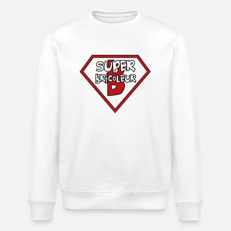 Super-Heimwerker - Stanley/Stella Unisex Bio-Sweatshirt ROLLER - Weiß