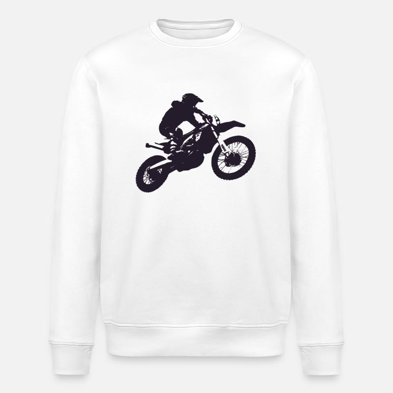motorcross - Sweat bio ROLLER Stanley/Stella Unisexe - blanc