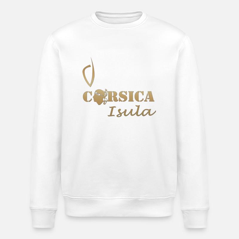 Corse - Sweat bio ROLLER Stanley/Stella Unisexe - blanc