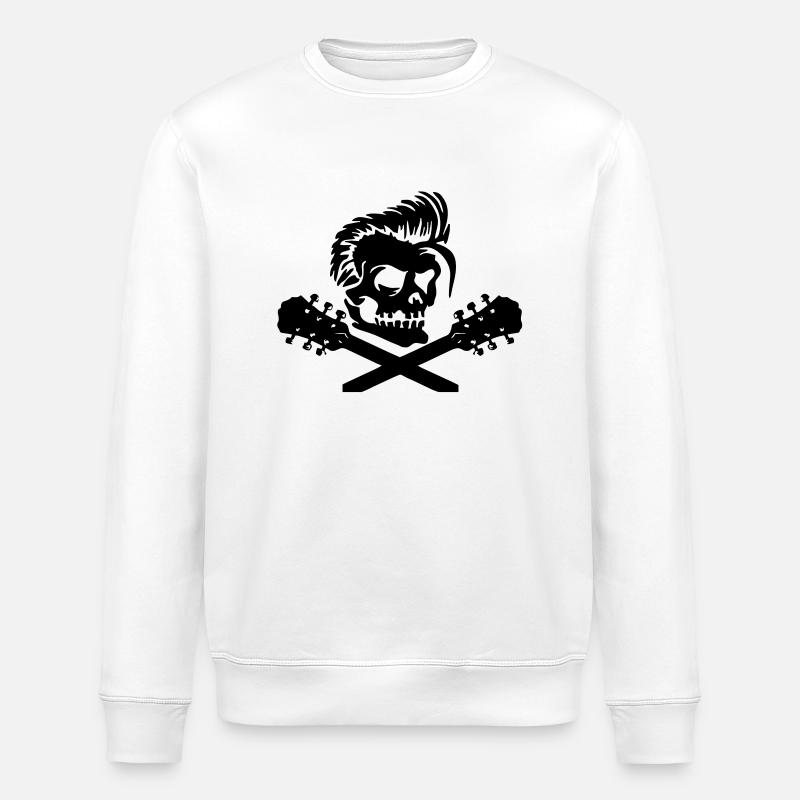 gitarre - Sweat bio ROLLER Stanley/Stella Unisexe - blanc