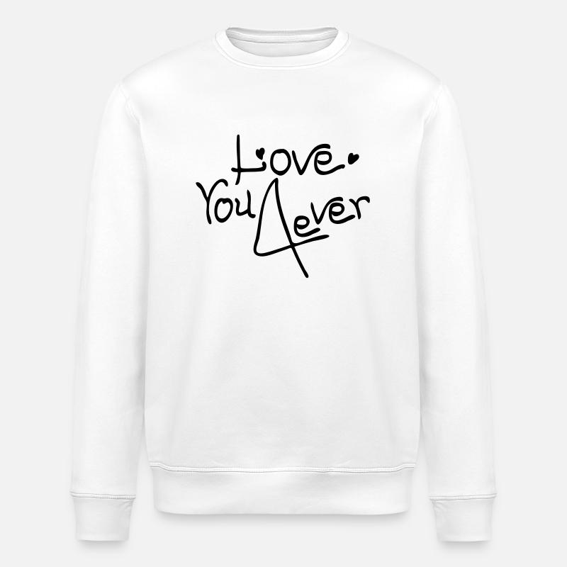 Liebe dich 4ever - Stanley/Stella Unisex Bio-Sweatshirt ROLLER - Weiß