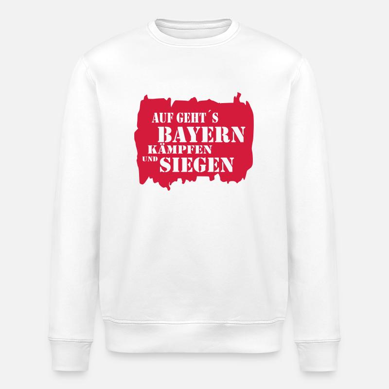 Allons Bavière ... combattre et gagner - Sweat bio ROLLER Stanley/Stella Unisexe - blanc