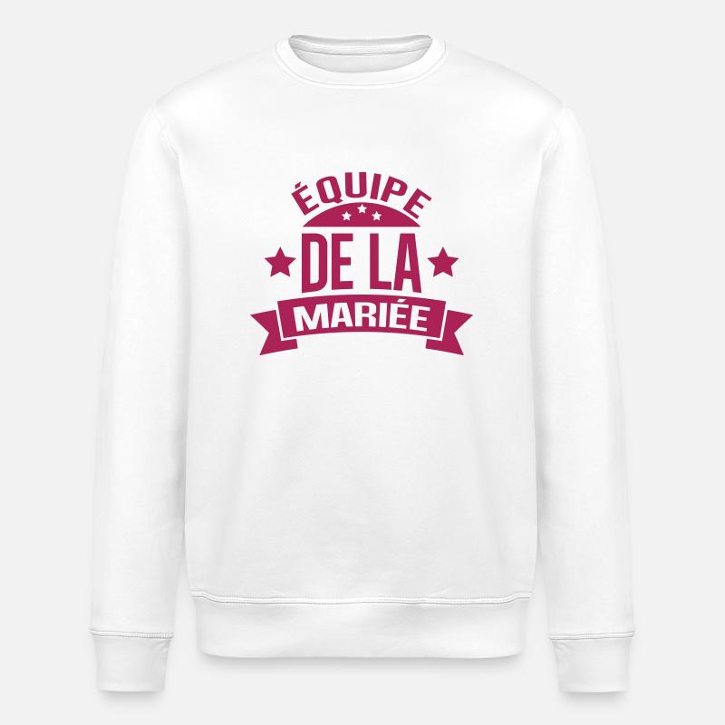 équipe de la mariée - Sweat bio ROLLER Stanley/Stella Unisexe - blanc